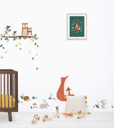 FOREST HAPPINESS - Stickers muraux - Famille chouettes